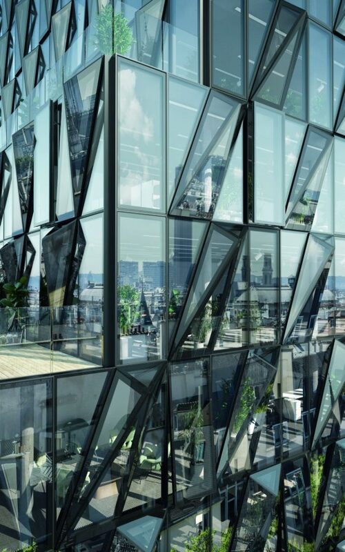unitized facade tall